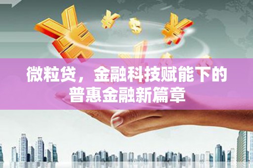 临沧微粒贷，金融科技赋能下的普惠金融新篇章