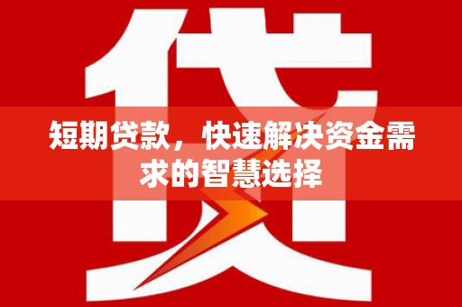 临沧短期贷款，快速解决资金需求的智慧选择