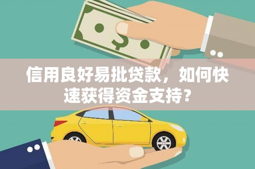 临沧信用良好易批贷款，如何快速获得资金支持？