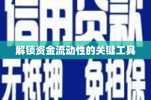 临沧解锁资金流动性的关键工具