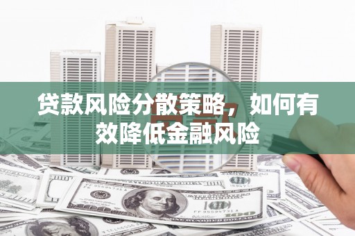 临沧贷款风险分散策略，如何有效降低金融风险