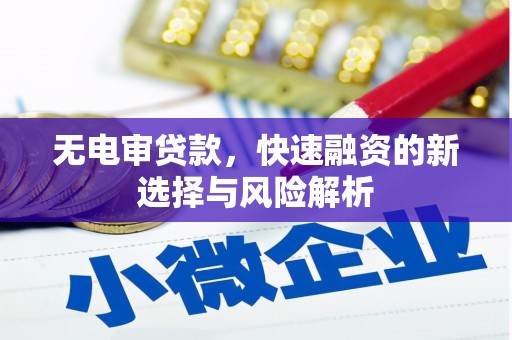 临沧无电审贷款，快速融资的新选择与风险解析