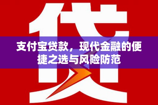 临沧支付宝贷款，现代金融的便捷之选与风险防范