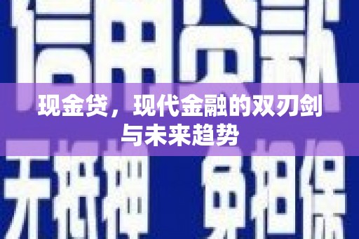 临沧现金贷，现代金融的双刃剑与未来趋势