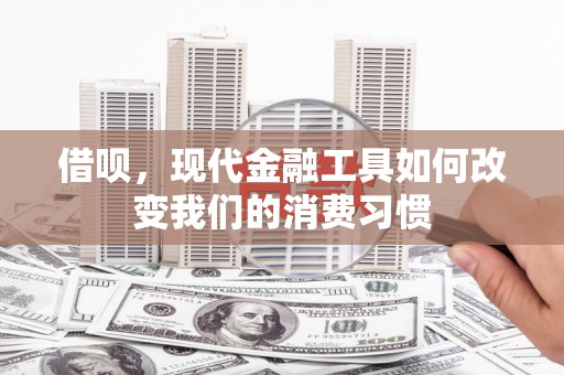 临沧借呗，现代金融工具如何改变我们的消费习惯