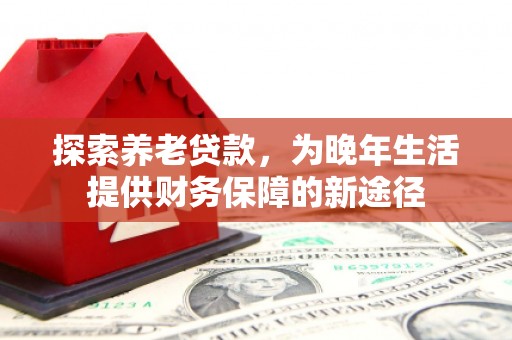 临沧探索养老贷款，为晚年生活提供财务保障的新途径