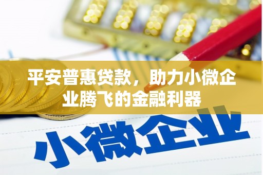 临沧平安普惠贷款，助力小微企业腾飞的金融利器