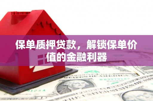 临沧保单质押贷款，解锁保单价值的金融利器