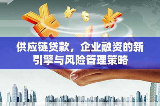 临沧供应链贷款，企业融资的新引擎与风险管理策略