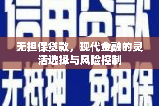 临沧无担保贷款，现代金融的灵活选择与风险控制