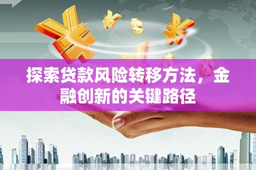 临沧探索贷款风险转移方法，金融创新的关键路径