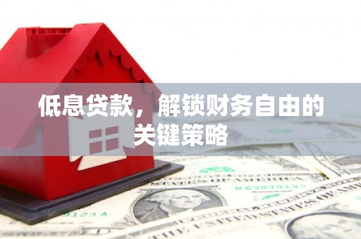 临沧低息贷款，解锁财务自由的关键策略