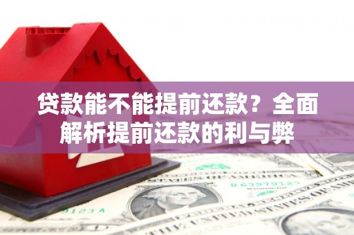 临沧贷款能不能提前还款？全面解析提前还款的利与弊