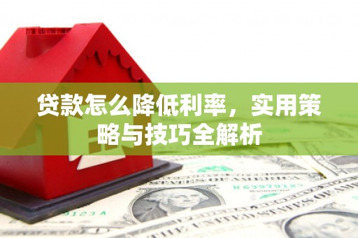 临沧贷款怎么降低利率，实用策略与技巧全解析