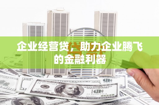 临沧企业经营贷，助力企业腾飞的金融利器
