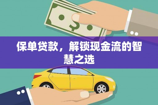 临沧保单贷款，解锁现金流的智慧之选