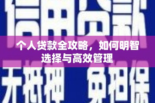 临沧个人贷款全攻略，如何明智选择与高效管理